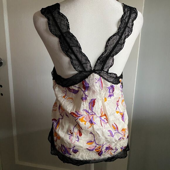Zadig & Voltaire Chou Mix Patchwork Silk Blend Lace Cami ASO Tessa Porter $378 - Picture 5 of 15